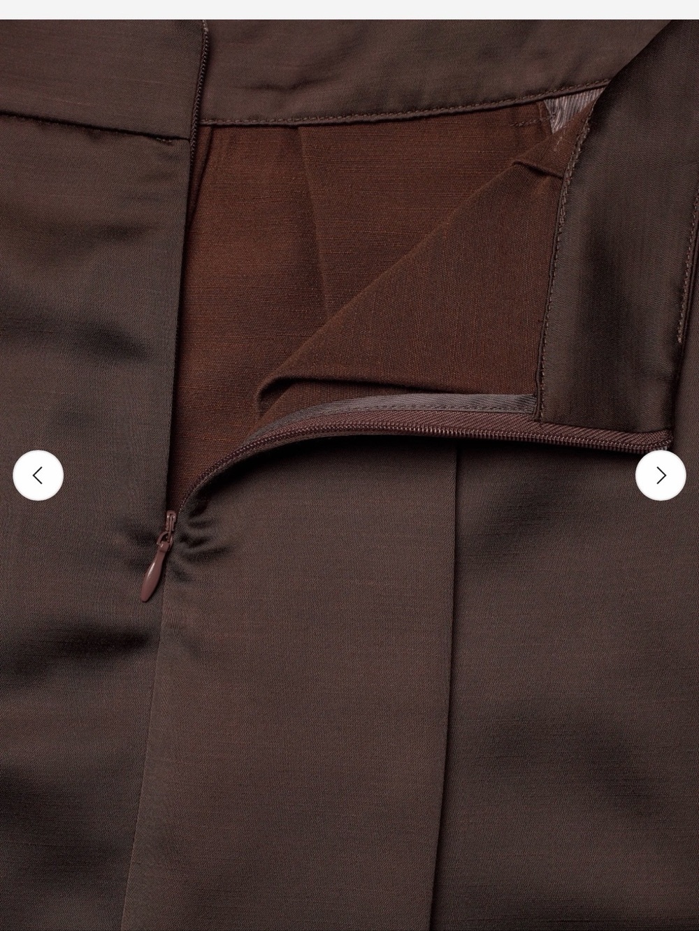 Day Birger et Mikkelsen Brown Midi Pleated Skirt Classic A-Line smart casual - Picture 4 of 7